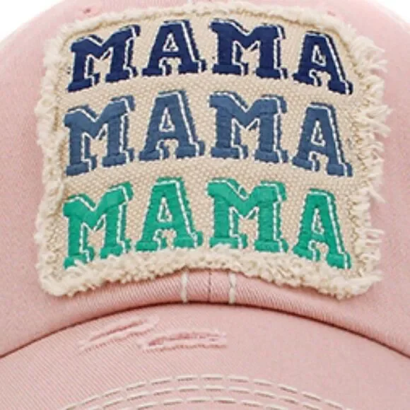 Light Pink Mama Mama Mama Baseball Hat - Picture 3 of 5